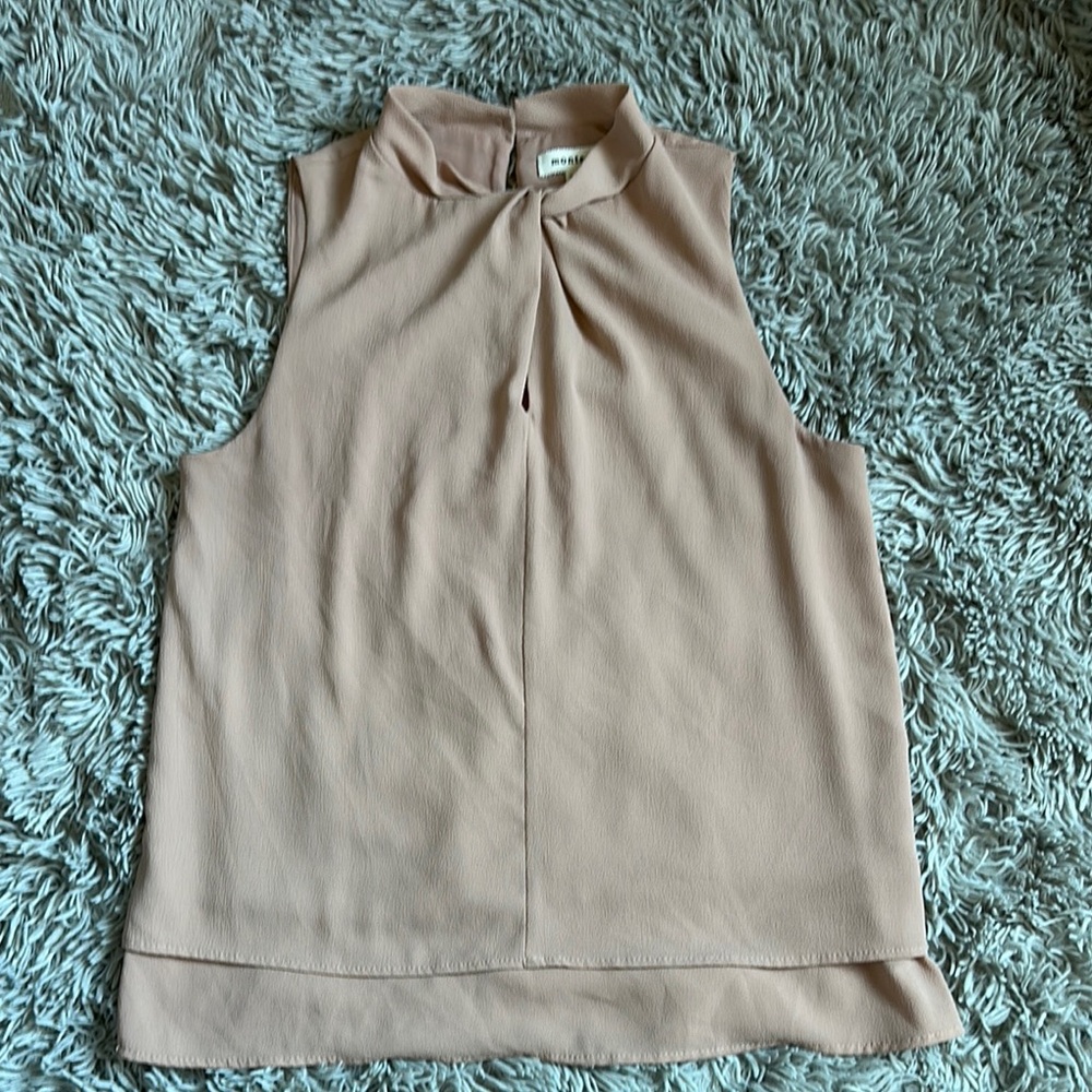 Monteau Blush Pink Sleeveless Blouse